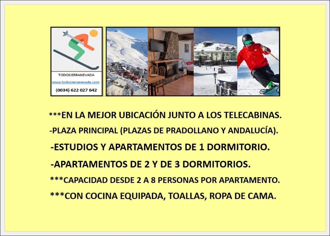 Ski & Snow Apartmentos By Todosierranevada - Plaza Principal Junto A Los Telecabinas Sierra Nevada Exteriér fotografie